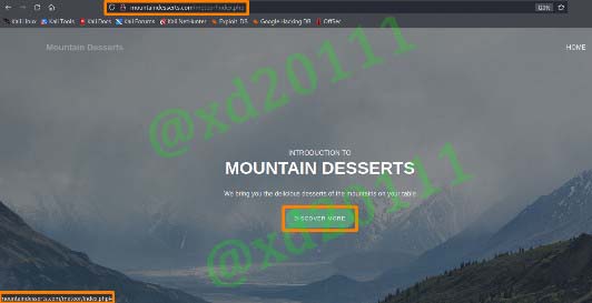 Figure 1: Mountain Desserts Single Page Application