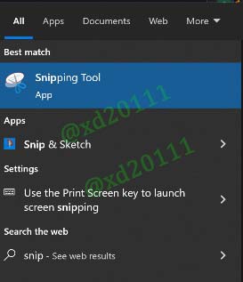 Figure 9: Snipping Tool