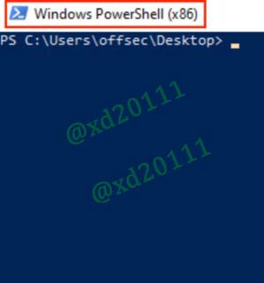 Figure 8: Launching x86 powershell version