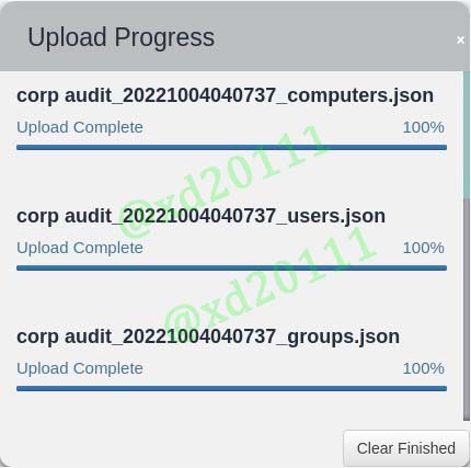 Figure 5: Uploading Collected Data